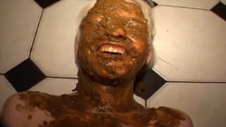 Petite Scat Swallower Replaces Old MILF Toilet
