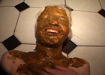 Petite Scat Swallower Replaces Old MILF Toilet