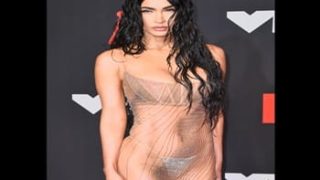 Megan Fox full nude see through dress MTV