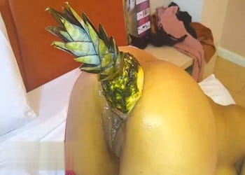 Anal Pineapple Fucking Latina Wife