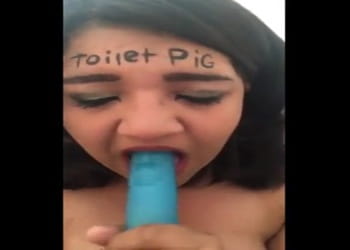 Busty Puke Pig Slut Self Degradation