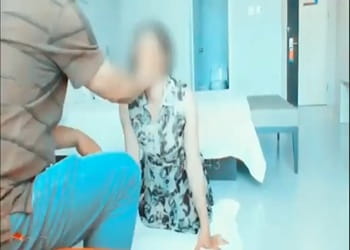 Brutal Face Slapping Asian Slave Wife