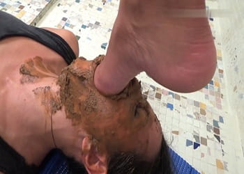 Submissive Scat Eating Maid Replaces Toilet