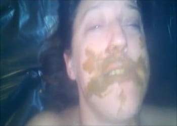 Feeding Fresh Crap to Toilet Slave Wife