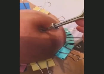 Brutal Nipple Puncturing Tits Destruction