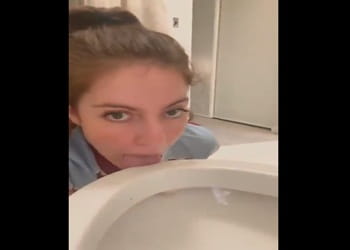 Toilet Licking Slut Self Degradation