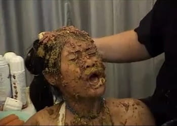 Extreme Asian Humiliation: Thai Slave Girl Waste Eating