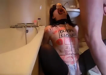 Extreme humiliation whore golden shower