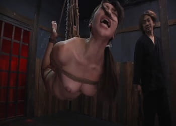 Asian slave slut mind breaking rough training