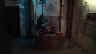 Bondage, footfetish and lesbian orgasm for Monique Covet and Cristina Bella