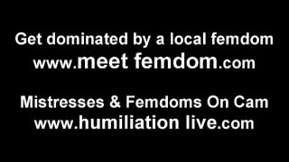 Stuff your cock in the cage I gave you