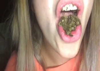 Extreme Latina whore eating street shit
