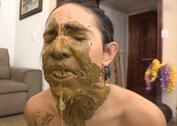 Extreme human toilet slut taking ebony shit