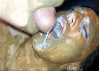 Toilet slave wife messy fisting and cum facial