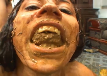 Extreme Lesbian sluts Fruity scat domination