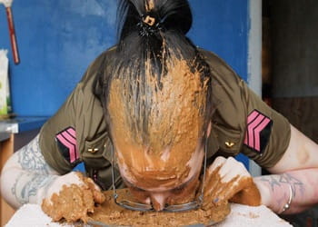 Dirty Toilet Slut Making Huge Shitty Mess